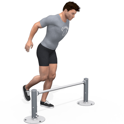 Hurdle One Leg Jumps Video Exercise Guide