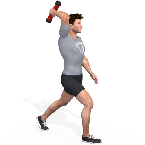 Xco Trainer Lunge One Handed Swing Video Exercise Guide