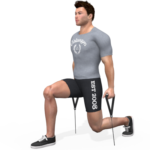 Pulley Split Squat Video Exercise Guide