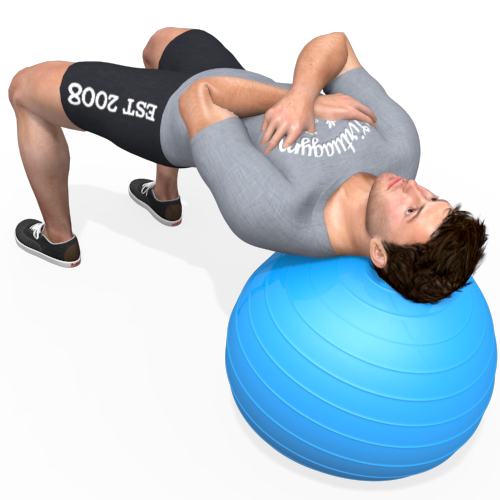 Exercise Ball Hip Thrust Video Exercise Guide