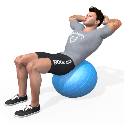 Exercise Ball Situp Video Exercise Guide