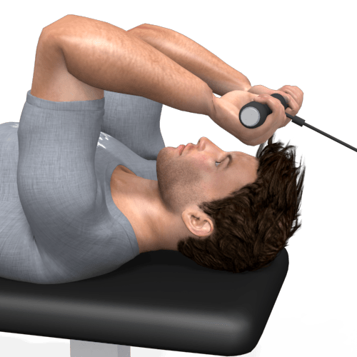 Pulley Triceps Extension Lying Video Exercise Guide