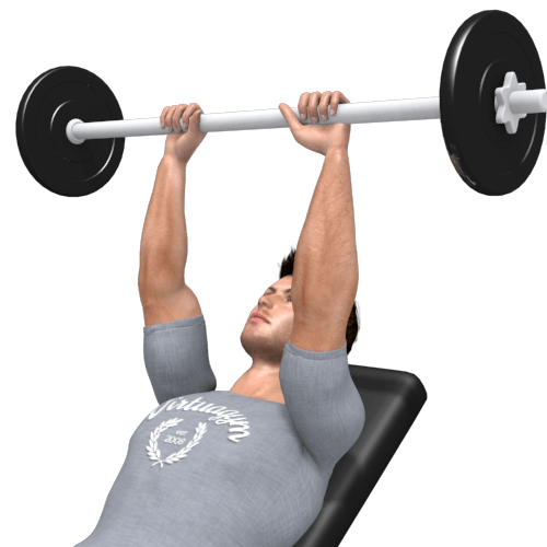 Barbell Bench Press Narrow Incline Video Exercise Guide