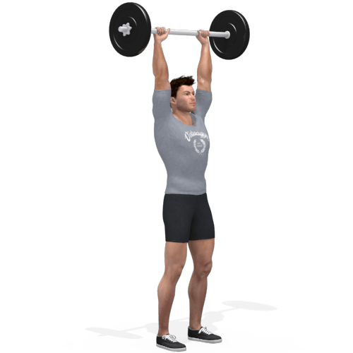 Barbell Power Clean And Press Video Exercise Guide