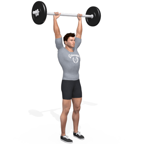 Barbell Hang Clean And Press Video Exercise Guide