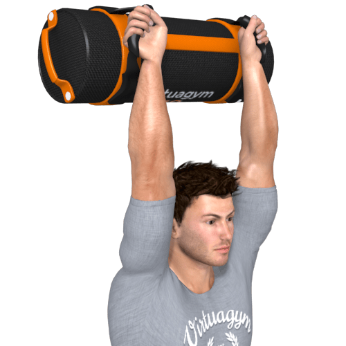 Sandbag Front Press Video Exercise Guide
