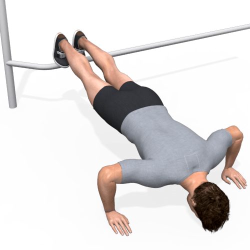Parallel Bars Pushup Decline Video Exercise Guide