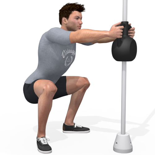 Magnetic Bell Front Squat Sumo Video Exercise Guide