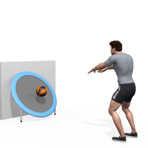 Medicine Ball Rebounder Overhead Throw Video Exercise Guide