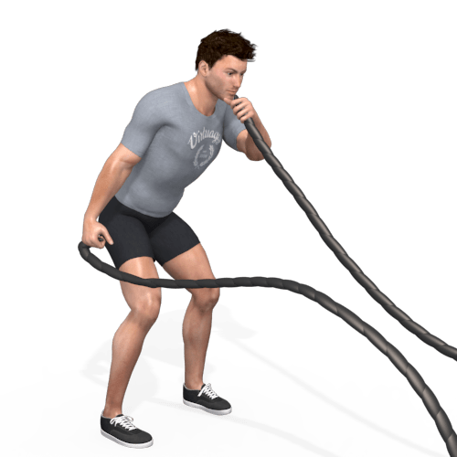 Battle Rope Upper Cuts Video Exercise Guide