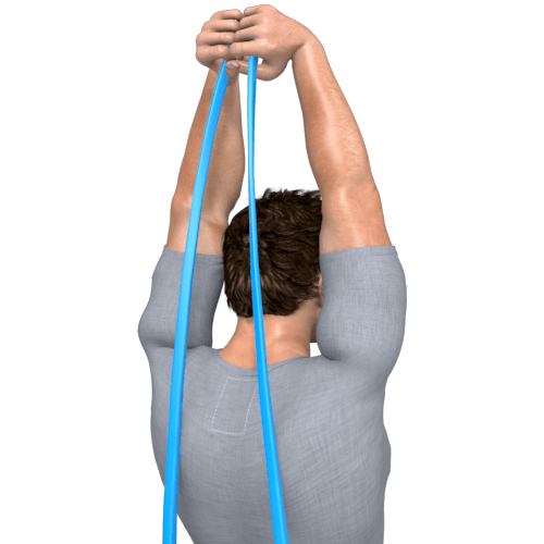 Resistance Band Overhead Arm Extensions Video Exercise Guide