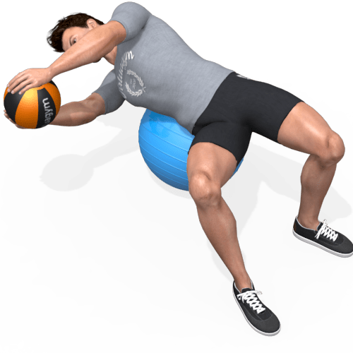 Medicine Ball Hip Rotation Video Exercise Guide