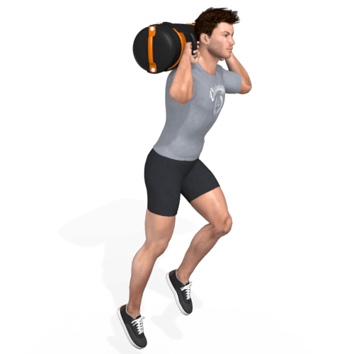 Sandbag Scissor Jumps Video Exercise Guide
