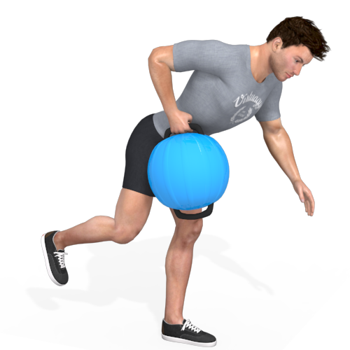 Aquaball Bent Over Row One Leg Video Exercise Guide 