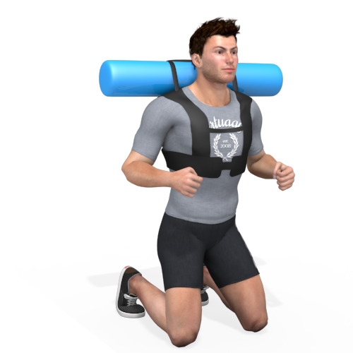 Hydrovest Kneeling Jump To Squatposition Video Exercise Guide