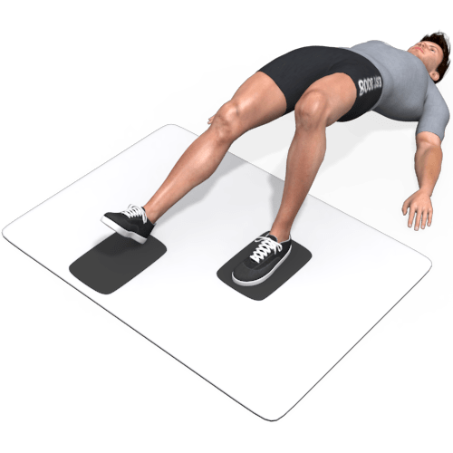 Flowin Hip Bridge Foot Slide Forward (alternating) Video Exercise Guide