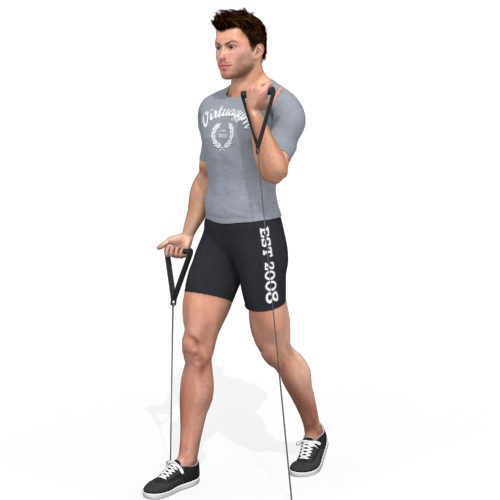 Pulley Bicep Curl (alternating) Video Exercise Guide