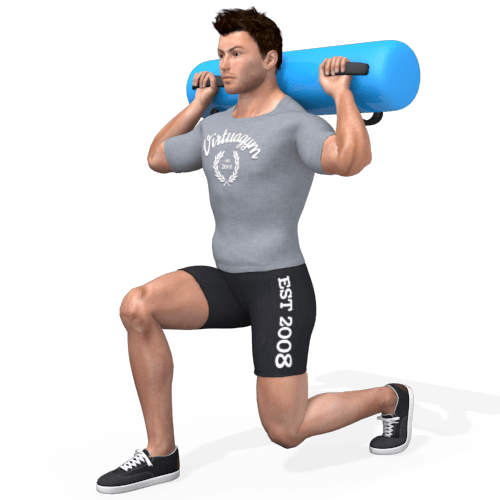 Aquabag Reverse Lunge Back Grip (alternating)rnating Video Exercise Guide