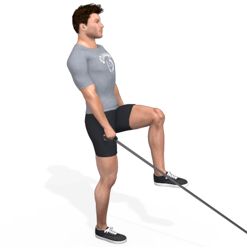 Pulley One Leg Deadlift Knee Lift Video Exercise Guide