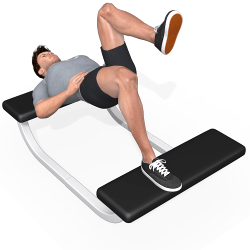 Bench Single Leg Hip Thrust Elevated Video Exercise Guide