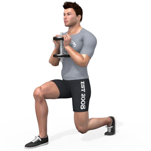 Dumbbells Goblet Split Squat Video Exercise Guide