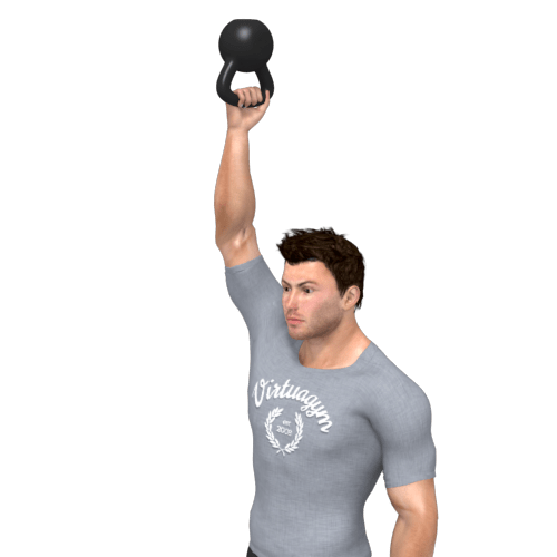 Kettlebell Bottom Up Press Video Exercise Guide