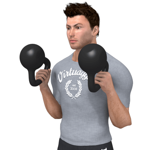 Kettlebell Bottom Up Hammer Curl Video Exercise Guide