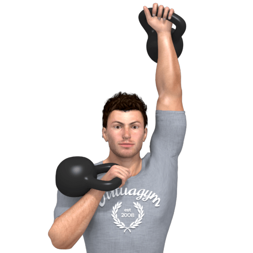 Kettlebell Press (alternating) Video Exercise Guide