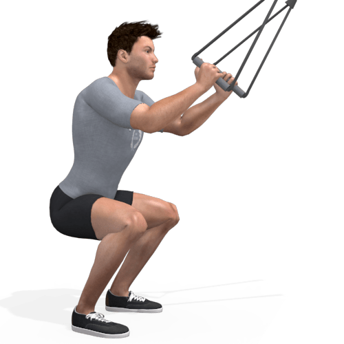 Suspension Trainer Squat Video Exercise Guide