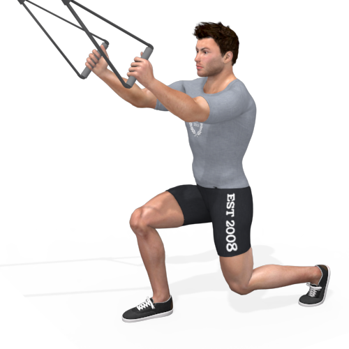 Suspension Trainer Reverse Lunge (alternating) Video Exercise Guide