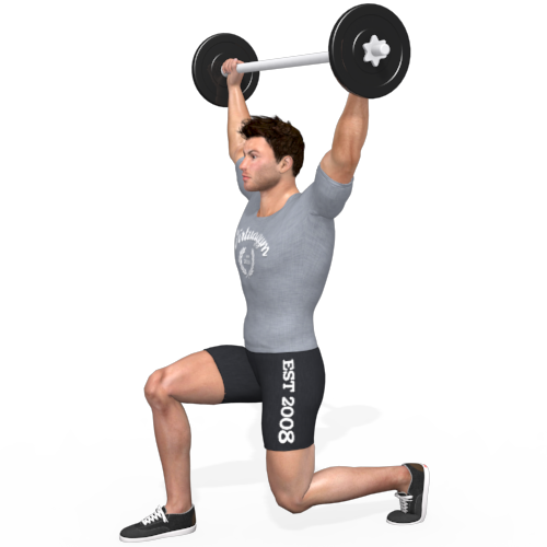 Barbell Overhead Split Squat Video Exercise Guide