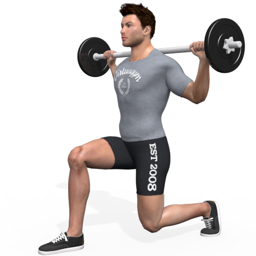 Barbell Lunge Walk Video Exercise Guide