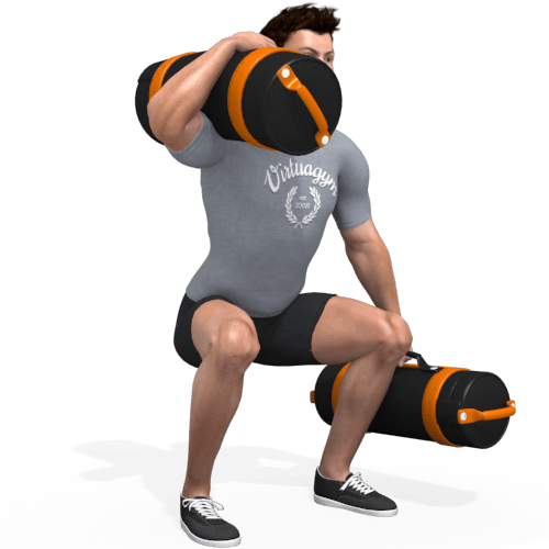 Sandbag Squat Suitcase And Shouldering Video Exercise Guide
