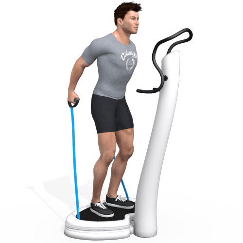 Vibration Training Standing Pull Back Video Exercise Guide