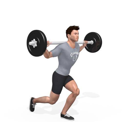 Barbell Tap Squat (alternating) Video Exercise Guide
